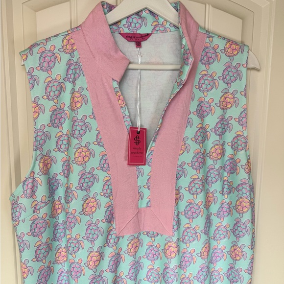 NWT Simply Southern Turtle Print Tunic Dress - Women’s 2XL - Picture 3 of 10